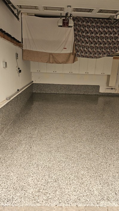 Brampton two-car garage full flake transformation